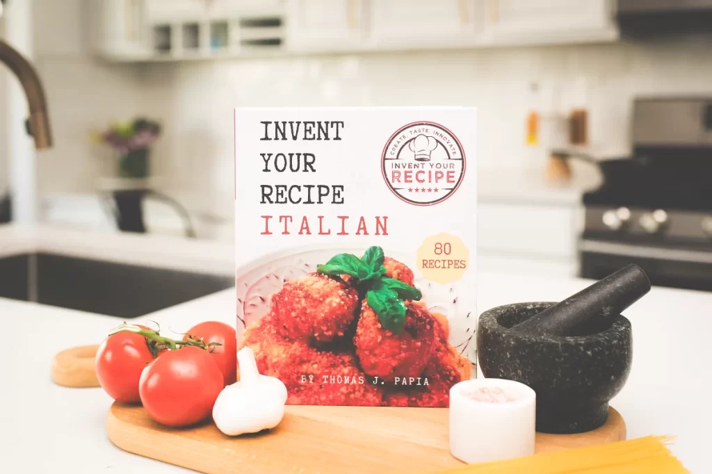 IRY Italian Cookbook Front Standing