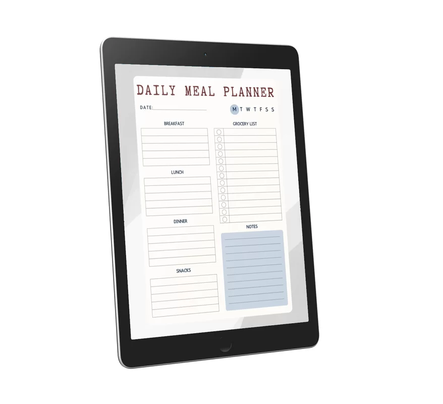 7 Day Meal Planner